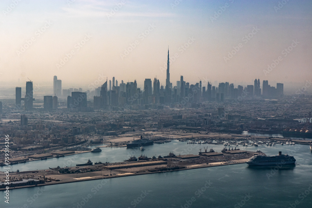 Skyline of Dubai, United Arab Emirates