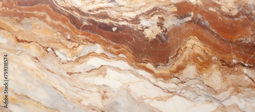 Abstract marble texture in white and brown colors for various design uses.