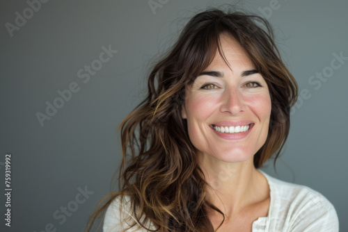 A woman with long hair is smiling for the camera © MagnusCort