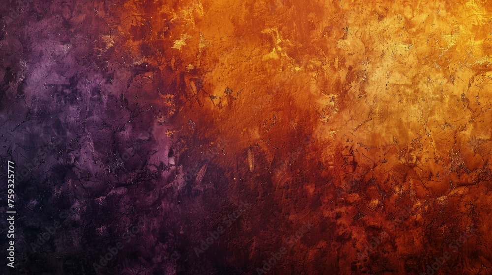 Dark orange brown purple abstract texture, gradient, cherry gold vintage background, space for design, AI Generative
