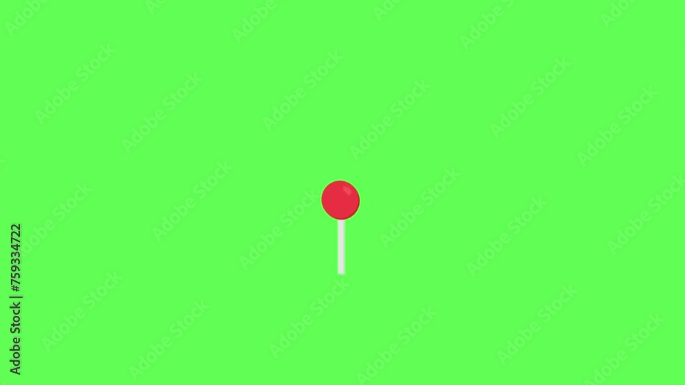 map pin animation concept.4k motion animation. destination pin and icon