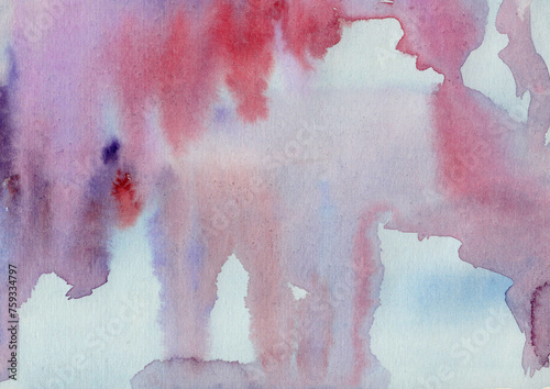 Watercolor abstract painting