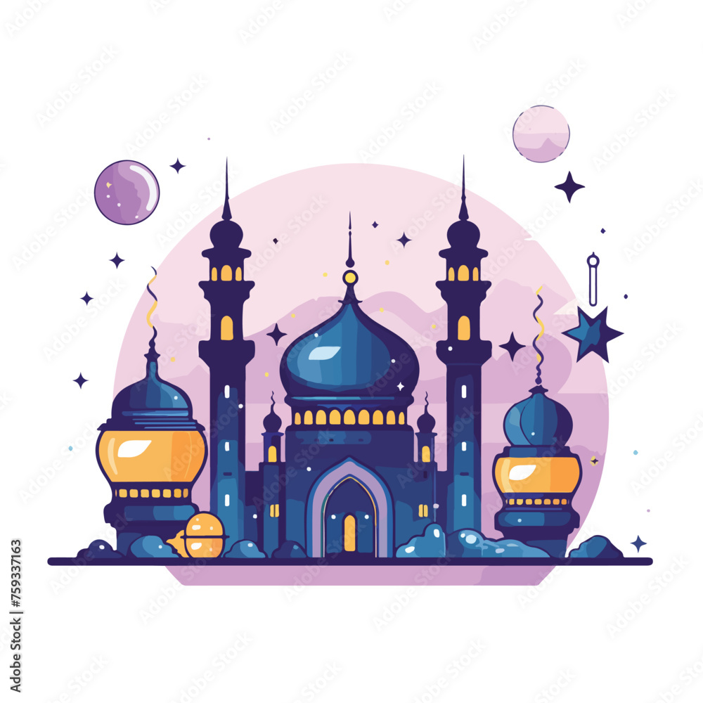 AN icon design of Ramadan decor flat vector illustration