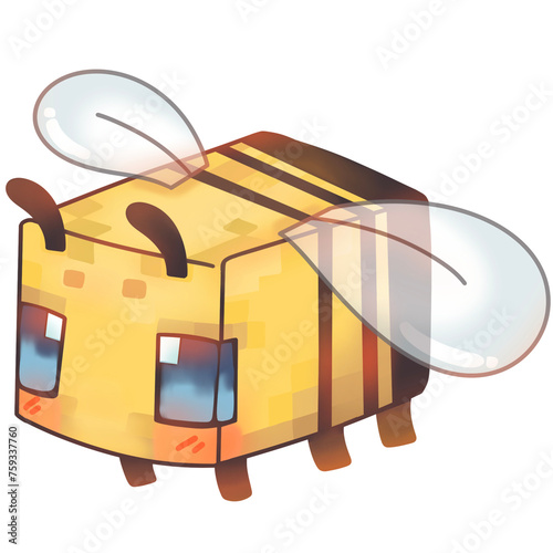 Yellow Bee In Minecraft So cute