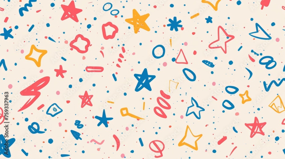 Festive design with falling confetti generative ai Festive design with falling confetti generative ai