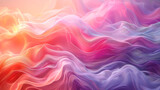 Ethereal Pink and Purple Satin Waves