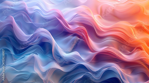 Abstract Colorful Wave Patterns