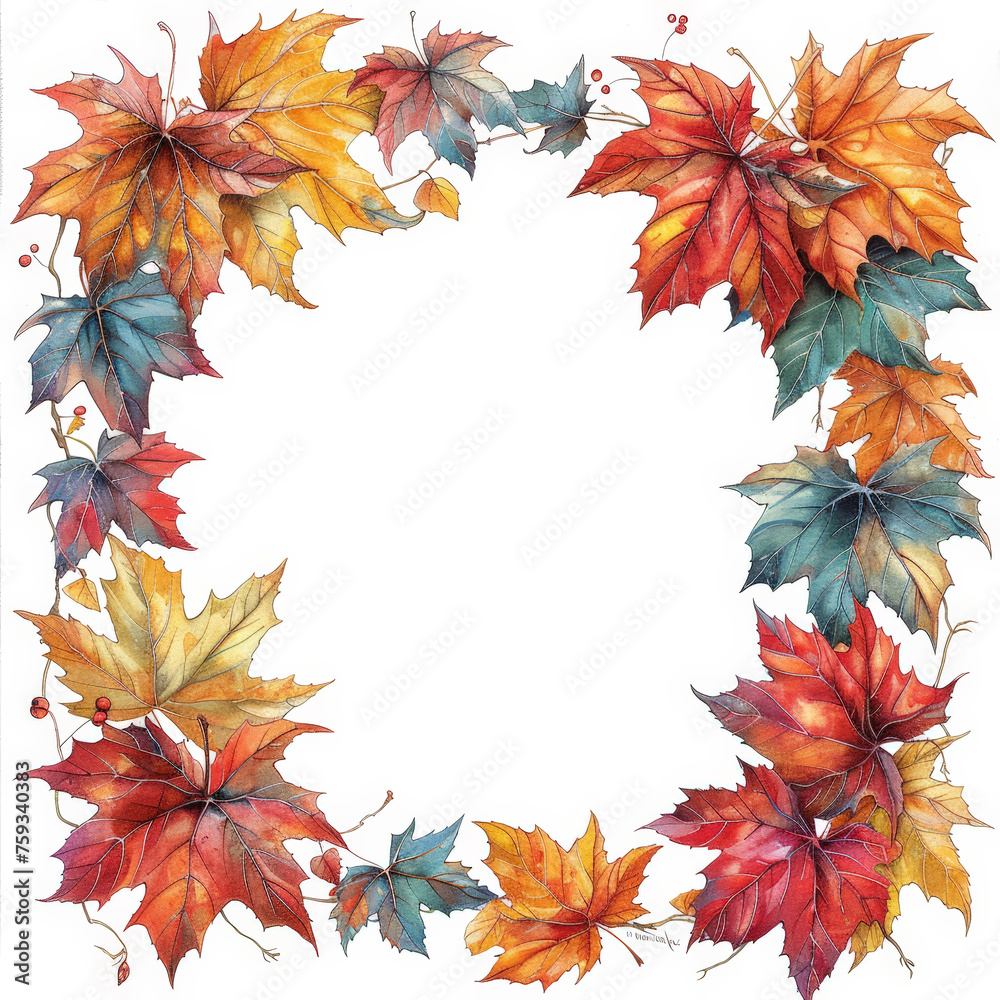 Fototapeta premium Picturesque Arrangement of Autumn Leaves
