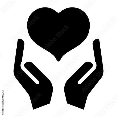 volunteering glyph icon