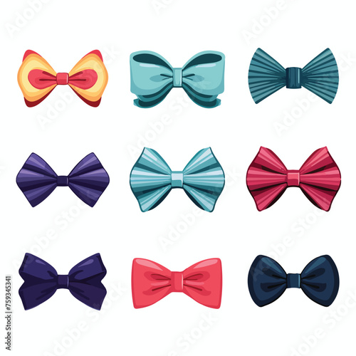 Bow tie. bow tie icon vector illustration. masks fo