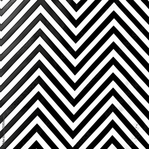 Black and White Zigzag Pattern