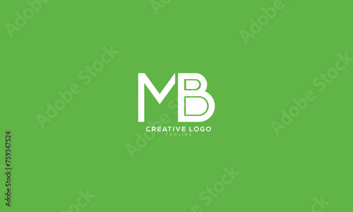 MB Abstract initial monogram letter alphabet logo design