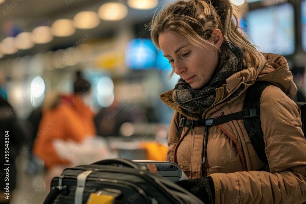 Fototapeta premium Professional Photography of a Personal Assistant Providing Support During Travel, Generative AI