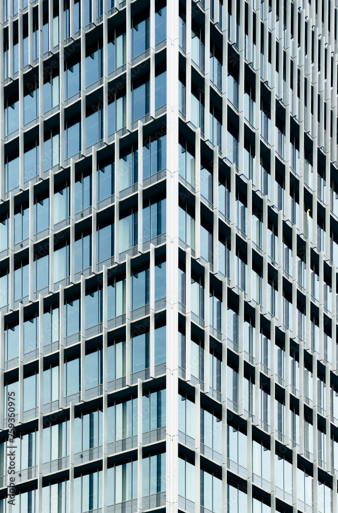 Modern commercial building with glass facade. Modern commercial building with glass facade.