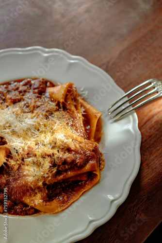 Pasta plate photo