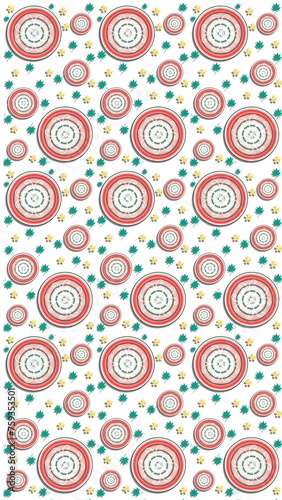seamless background with circles