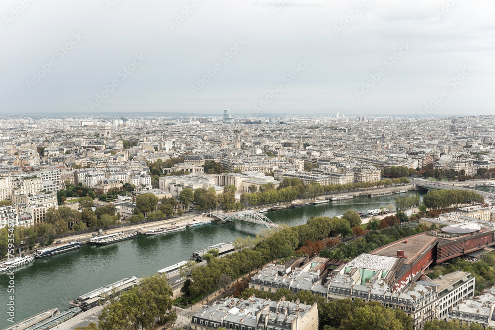 view of paris from the eiffel tower view of paris from the eiffel tower
