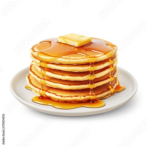 stack of pancakes with syrup