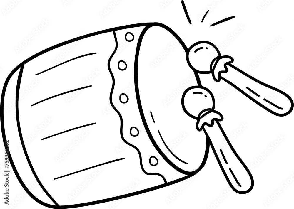 Bedug drum illustration Bedug drum illustration
