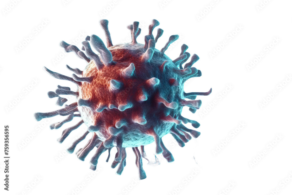 virus 3d rendered illustration