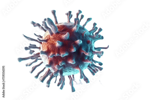 Obraz na płótnie virus 3d rendered illustration w salonie