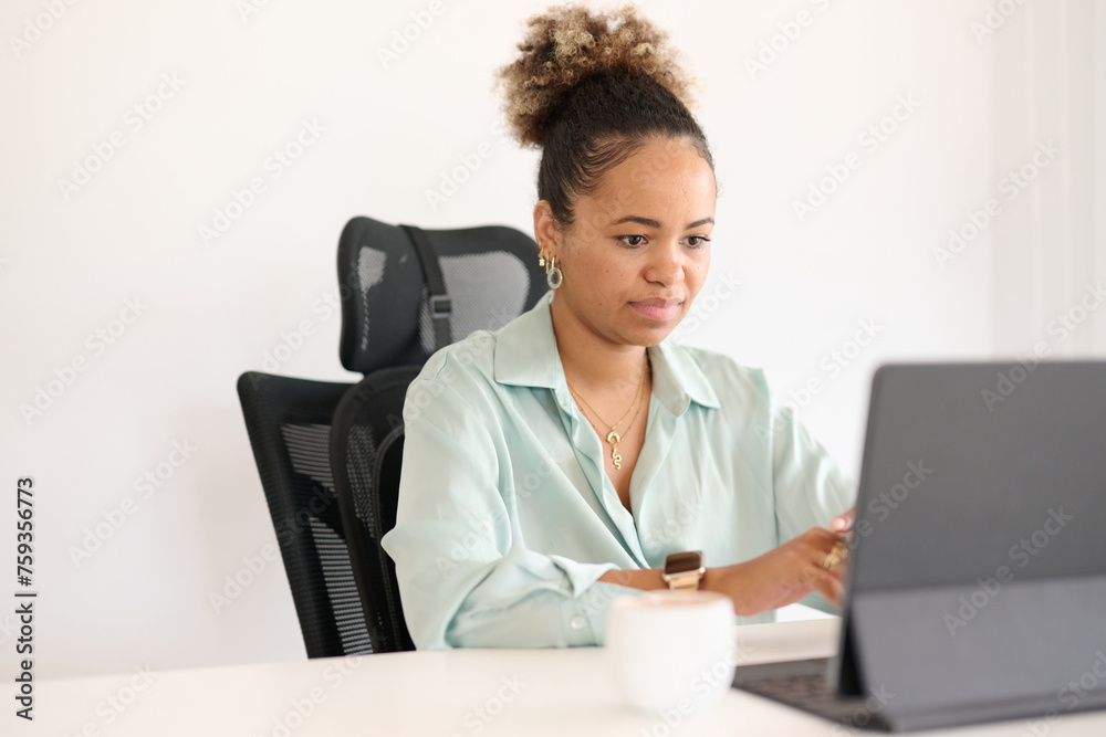 Typing on the tablet Typing on the tablet