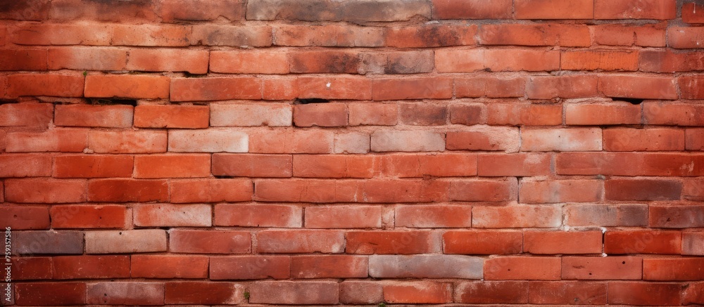 Obraz premium Red vintage brick wall texture background