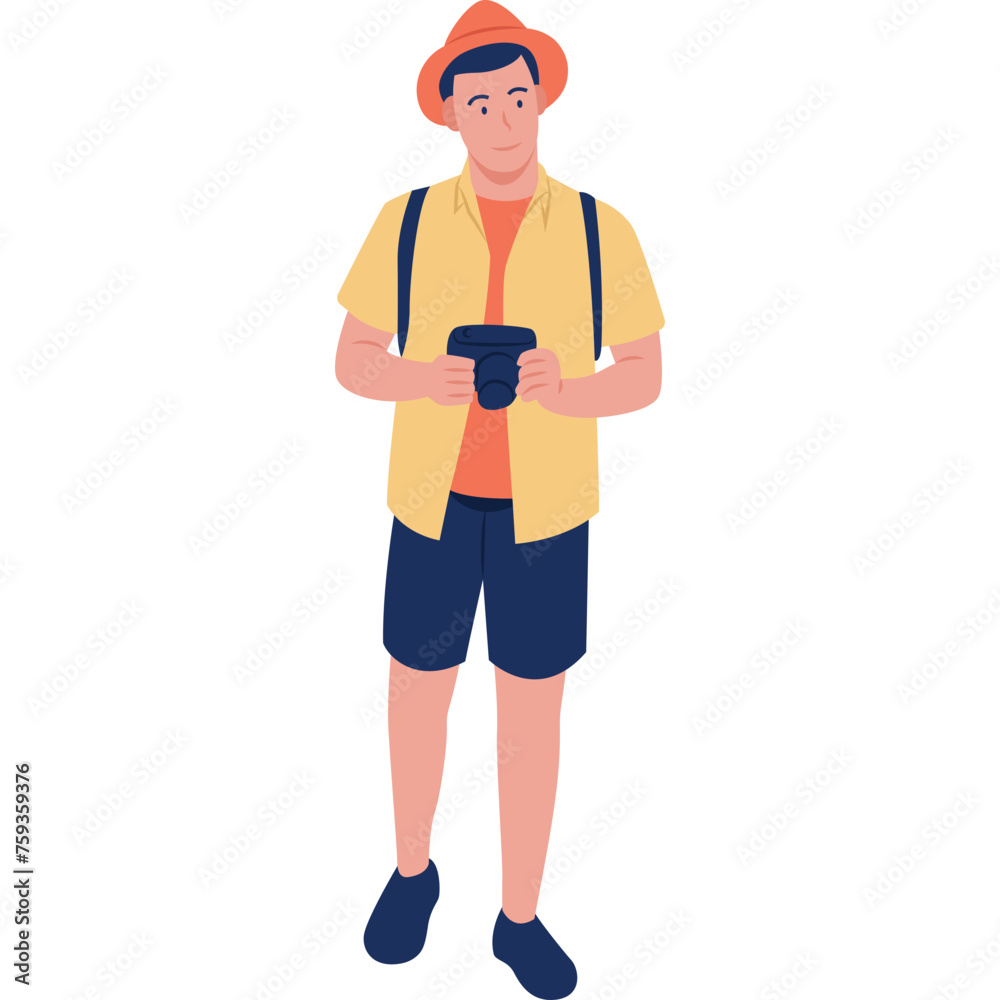 Traveler Flat Vector Traveler Flat Vector