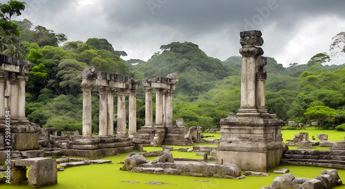 ancient city ruins ancient roman ruins ancient asian ruins © wonderland