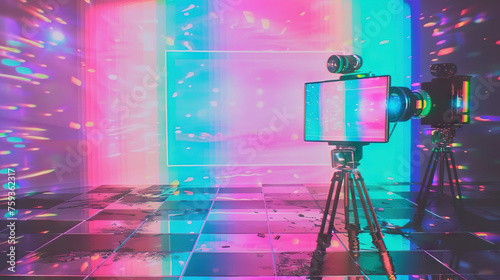 Inclusive filmmaker with autism. Cinematic Expression. Neurodiversity. Bringing Diverse Perspectives to Life on the Silver Screen. Pink Collage Stage.