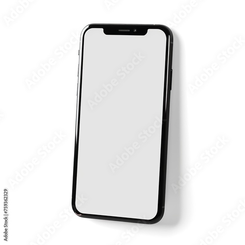 smartphone isolated on white