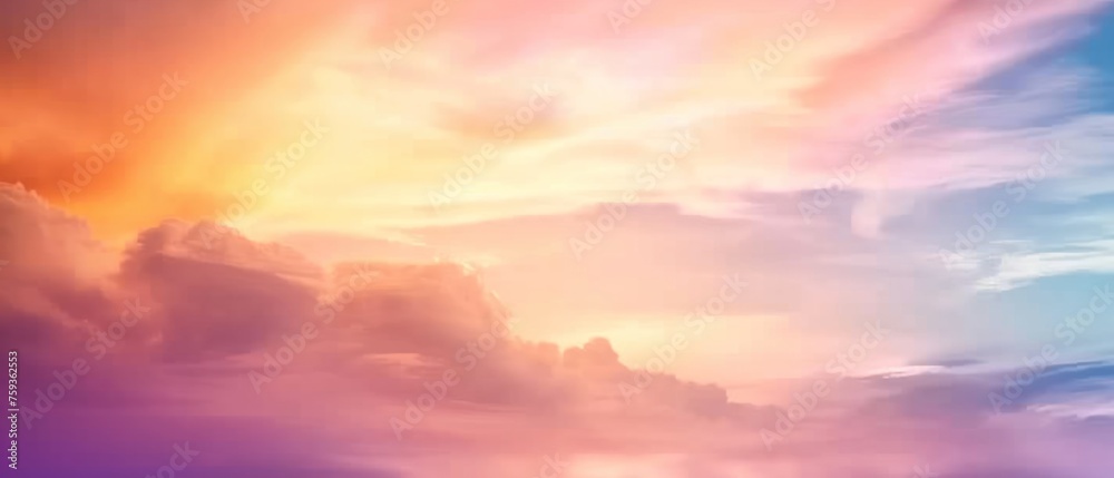 Abstract background sunset, sky orange purple