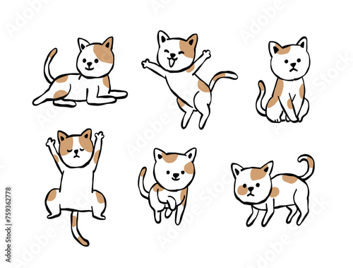 Collection of Funny Cartoon Cats and More Adorable Animal Characters in Vector Illustration