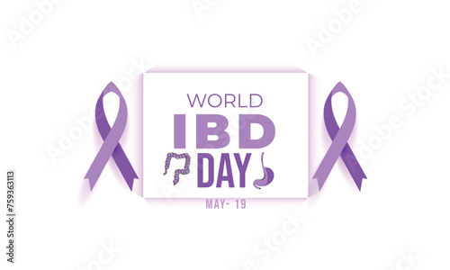 World IBD Day. background, banner, card, poster, template. Vector illustration.