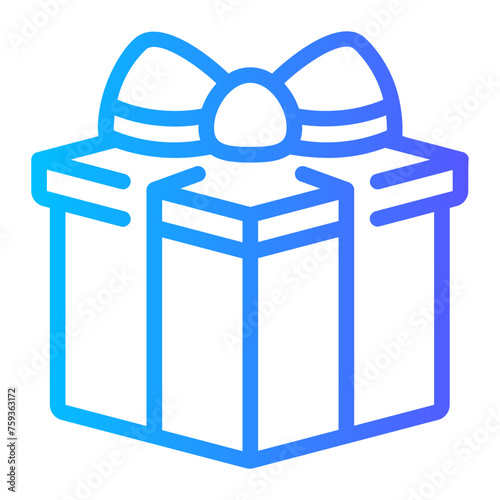 gift Line Gradient Icon