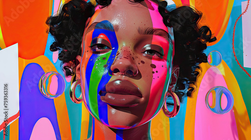 Person of mixed race identity proudly embracing their heritage and celebrating the beauty of their multicultural background. Embracing Multiracial Identity. Intersectional Identity. Diversity Within D