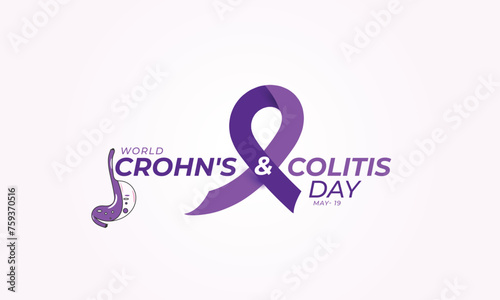 World Crohn's and Colitis day. background, banner, card, poster, template. Vector illustration.