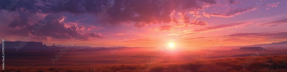 Obraz premium SUNSET PANORAMA