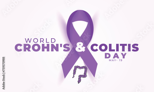 World Crohn's and Colitis day. background, banner, card, poster, template. Vector illustration.