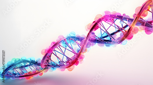 Ribosomal DNA 3d rendering