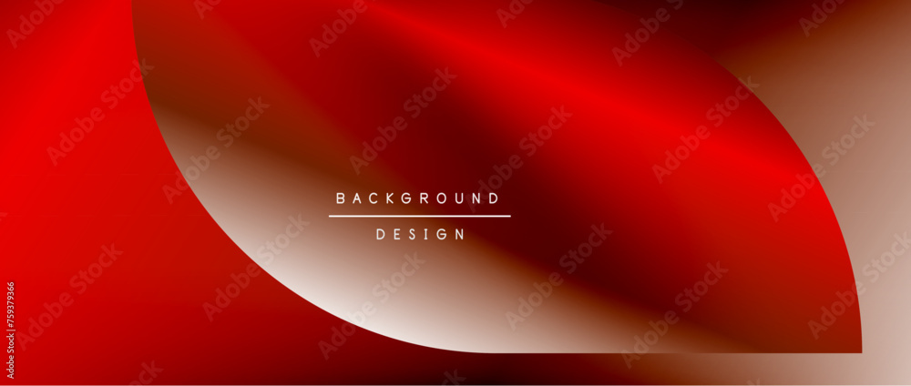 Circles and round shapes with gradients. Minimal abstract background, round geometric shapes, clean and structured design