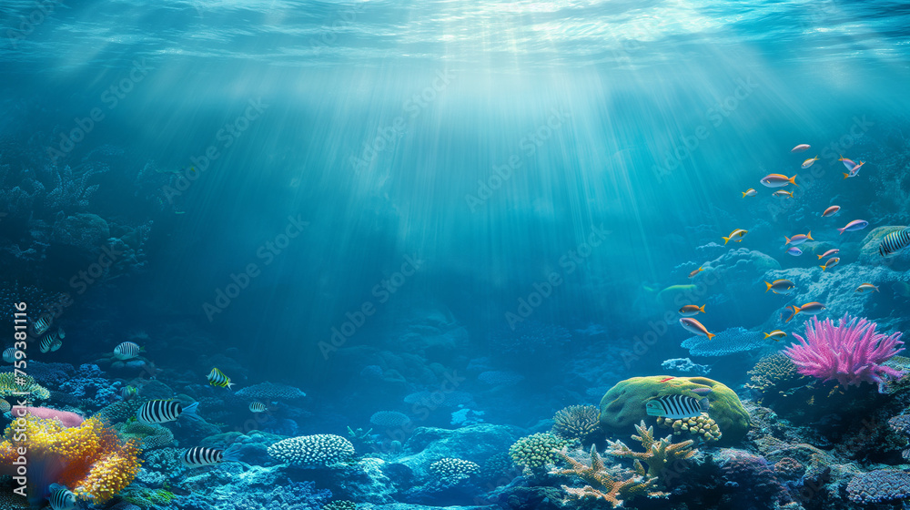 Wallpaper Ocean Sea Nature Underwater.