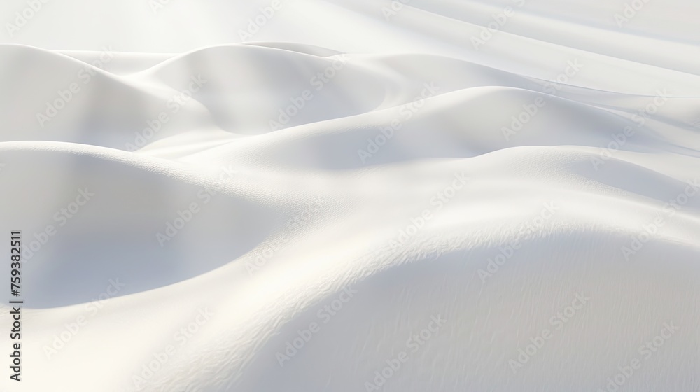 A pure snowy white background with a delicate shadow gradient - obrazy, fototapety, plakaty 