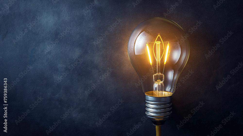 Light Bulb Inspire Venture empowers entrepreneurs with capital for innovative startup ideas. - obrazy, fototapety, plakaty 