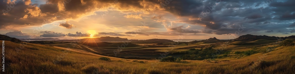 Sunset panorama