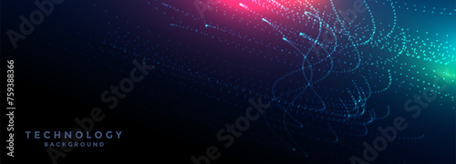 particle style digital network wallpaper for AI innovation or research