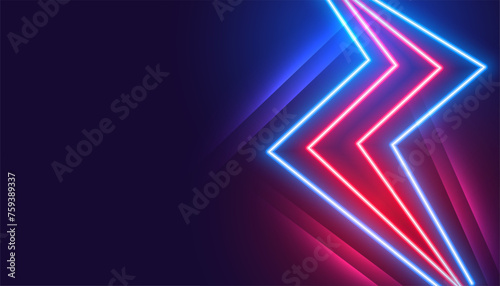 neon style abstract laser line background with text space