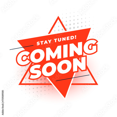 coming soon launch campaign template with stay tuned message