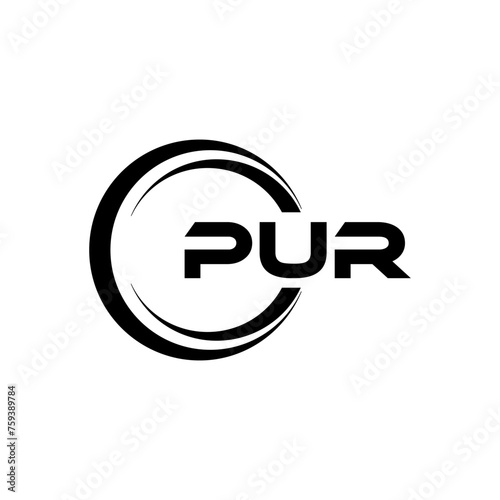 PUR Letter Logo Design, Inspiration for a Unique Identity. Modern Elegance and Creative Design. Watermark Your Success with the Striking this Logo.