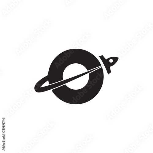 O rocket logo icon design.
